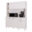 Ver imagem 2 de Cozinha Ambiente Kit Duda 140 Cm Branco – Poquema