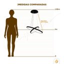 Ver imagem 7 de Lustre Pendente Ring 2 Aros Anéis Led Preto Moderno para Sala de Jantar Quarto Pé Direito