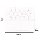 Ver imagem 3 de Cabeceira Cama Box Estofada Casal 140 Cm Geovana Suede:bege