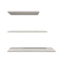 Ver imagem 2 de Kit 3 Prateleiras Branca 40, 50 e 60cm Sala Quarto Decoração