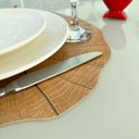 Ver imagem 6 de Kit 12 Pçs Jogo Americano Imitando Tronco De Árvore Supla Sousplat Pvc Mesa Posta Marrom Claro