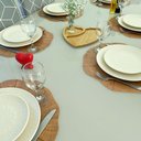 Ver mais imagens de Kit 12 Pçs Jogo Americano Imitando Tronco De Árvore Supla Sousplat Pvc Mesa Posta Marrom Claro