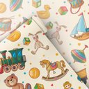 Ver imagem 4 de Papel de Parede Infantil - Vintage Toys Arte Destaque 2 Metros