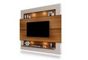 Ver imagem 2 de Painel para Tv 75" com Nicho e Prateleira Riviera 217 Carvalho New / Off White - Luapa
