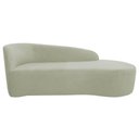 Ver imagem 3 de Kit Sofá Curvo França 140cm Ld. e 2 Poltronas Luiza Max Conforto, Bouclé Verde Oliva