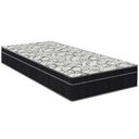 Ver imagem 1 de Cama Box Baú Marrom e Colchão Airtech 150 Espuma D45 Solteiro Ortobom