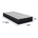 Ver imagem 3 de Cama Box Baú Marrom e Colchão Airtech 150 Espuma D45 Solteiro Ortobom