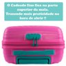 Mala De Bordo Infantil Pequena 10Kg Rodinhas 360° Luxo Barbie Mochila Feminina Viagem Medidas Anac L - 4