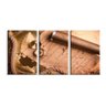 Kit 3 Telas Decorativas Old Exploration Map - 1