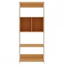 Ver imagem 3 de Estante para Livros 2 Portas 3 Prateleiras Freijó Branco Fosco - Genialflex