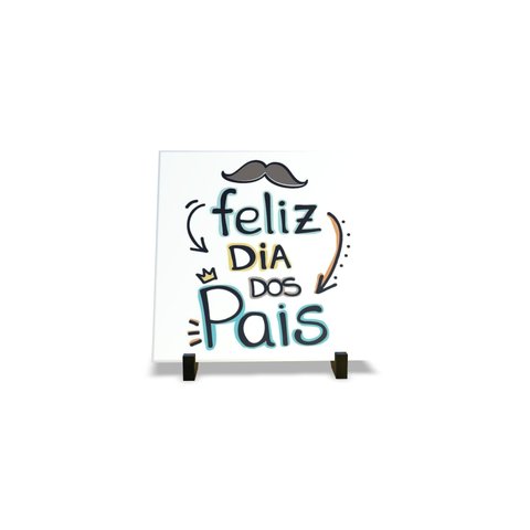 Porta Retrato Dia Dos Pais Decorativo em Azulejo Personalizados