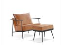 Ver imagem 1 de Poltrona Decorativa Sala Estar Firenze com Puff:veludo