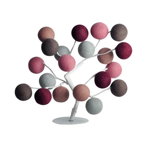 Luminária de Mesa Árvore de Luz Estilo Bonsai com Bolinhas Bivolt (outono)