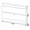 Ver imagem 3 de Rack Bancada 2 Gavetas e Painel para Tv Classic 2.2 Off White Nature - Imcal