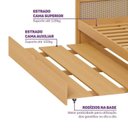 Ver imagem 5 de Cama Infantil Casal com Cama Auxiliar Madeira Maciça Magna Kids Casatema MadeiraOriginals