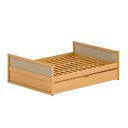 Ver imagem 2 de Cama Infantil Casal com Cama Auxiliar Madeira Maciça Magna Kids Casatema MadeiraOriginals