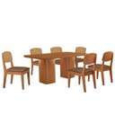 Ver imagem 2 de Mesa de Jantar Eloise 180cm Tampo Mdf Laminado com 6 Cadeiras Copper Premium Moderna Mobília