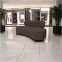 Ver mais imagens de Sofá 3 Lugares Orgânico Curvo Tókio 180cm Couro Marrom
