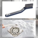 Ver imagem 5 de Escova Multiuso Limpeza Cantos Pinça 2 em 1 Banheiro Cozinha Azul