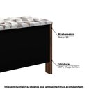 Ver imagem 2 de Puff Baú com Assento Estofado em Figuras Geométricas Preto/Nogal