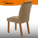 Ver imagem 7 de Mesa de Jantar Copper 180cm Tampo MDF Vidro Canto Copo com 6 Cadeiras Madeira Athenas