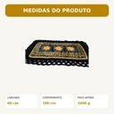 Ver imagem 5 de Tapete de Crochê Luxo Amarelo Preto Artesanal 100x60 Sala Quarto
