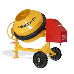 Betoneira 400l Rental com Motor Monofásico 2cv 110v 60hz 4p com Roda Maciça Menegotti - 1