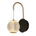 Ver imagem 1 de Arandela Luce Dourado / Preto e Transparente (c)18cm (l)12cm (a)27cm 1x4,2w 3000k 252lm Led