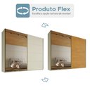 Ver imagem 5 de Guarda-Roupa Casal Hanover 2 Portas 6 Gavetas 100% MDF com Espelho Flex Off White/Peroba - Mademarqu