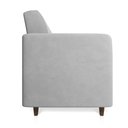 Ver imagem 4 de Sofá 03 Lugares Arezzo Suede Pés Chanfrado Tabaco - D’Rossi Cinza