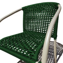 Cadeira Corda Náutica Área Externa e Interna Base Alumino:verde - 2