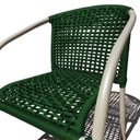 Ver imagem 2 de Cadeira Corda Náutica Área Externa e Interna Base Alumino:verde