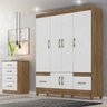Guarda Roupa Casal 6 Portas 9120 Naturale Branco Moval - 8