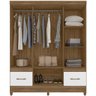 Guarda Roupa Casal 6 Portas 9120 Naturale Branco Moval - 5