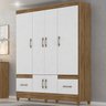 Guarda Roupa Casal 6 Portas 9120 Naturale Branco Moval - 2