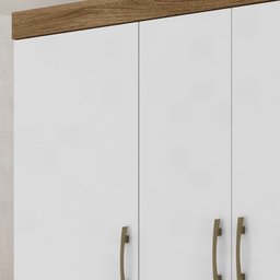 Guarda Roupa Casal 6 Portas 9120 Naturale Branco Moval - 6