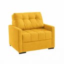 Ver imagem 2 de Sofá Cama Solteiro 100cm Murilo Uno Linho Amarelo