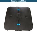 Ver imagem 3 de Ombrelone Lateral Trancoso Tulum Fratini 300 Cm Aluminio Cinza Capa Poliéster Base Lateral Plus Hdpe