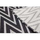 Ver imagem 6 de Tapete Para Sala ou Quarto 1,50M x 1,32M Antiderrapante Chevron Zig Zag Preto e Cinza