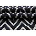 Ver imagem 5 de Tapete Para Sala ou Quarto 1,50M x 1,32M Antiderrapante Chevron Zig Zag Preto e Cinza