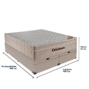 Ver imagem 3 de Cama Box Baú e Colchão Airtech Springpocket Molas Ensacadas Queen Ortobom: Bege