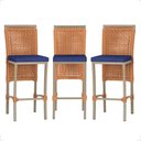 Ver imagem 1 de 3 Banqueta em Alumínio Roma Fendi Corda Náutica Tecido 10