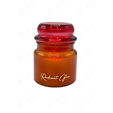 Vela Aromática em Vidro Rosa e Âmbar 8cm Aq0011 Btc