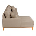 Ver imagem 7 de Sofá Living 4 Lugares Beny com Chaise Lado Esquerdo Linho Império Bege 201