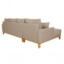 Ver imagem 3 de Sofá Living 4 Lugares Beny com Chaise Lado Esquerdo Linho Império Bege 201