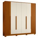 Ver imagem 1 de Guarda Roupa Casal Deville 06 Portas Cinamomo Off White - Móveis Albatroz