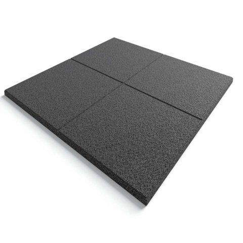 Piso de Borracha Monster Play 25mm - 1,00x1,00m - Cinza Oneplay