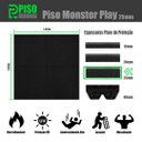 Ver imagem 3 de Piso de Borracha Monster Play 25mm - 1,00x1,00m - Cinza Oneplay