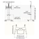 Ver imagem 6 de Suporte Pedestal Tv 32 a 75 com Rodízios Ava1600-60-1p Nb