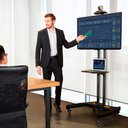 Ver mais imagens de Suporte Pedestal Tv 32 a 75 com Rodízios Ava1600-60-1p Nb